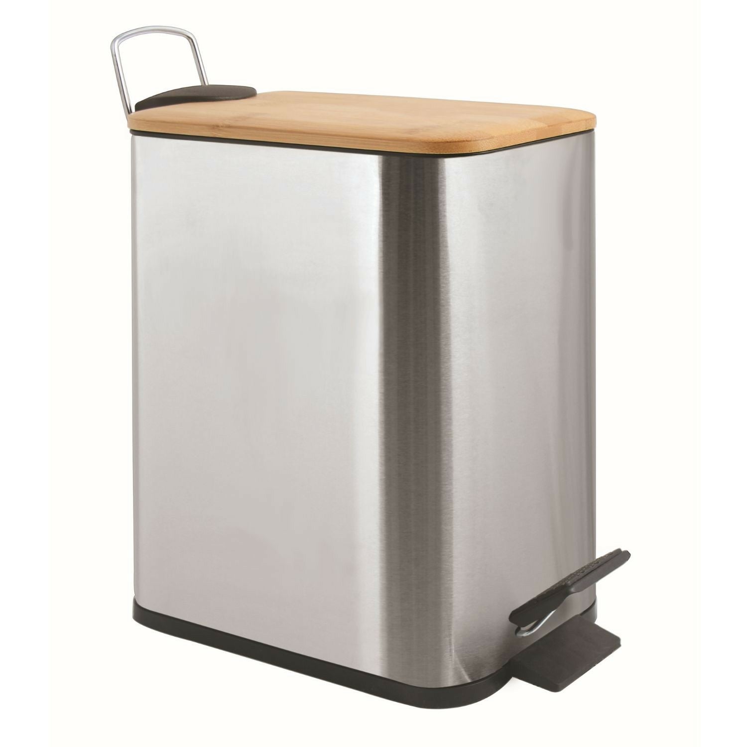 Spirella Papierkorb – 5 l – Stahl, Grau – B × H × T 140 × 290 × 280 mm