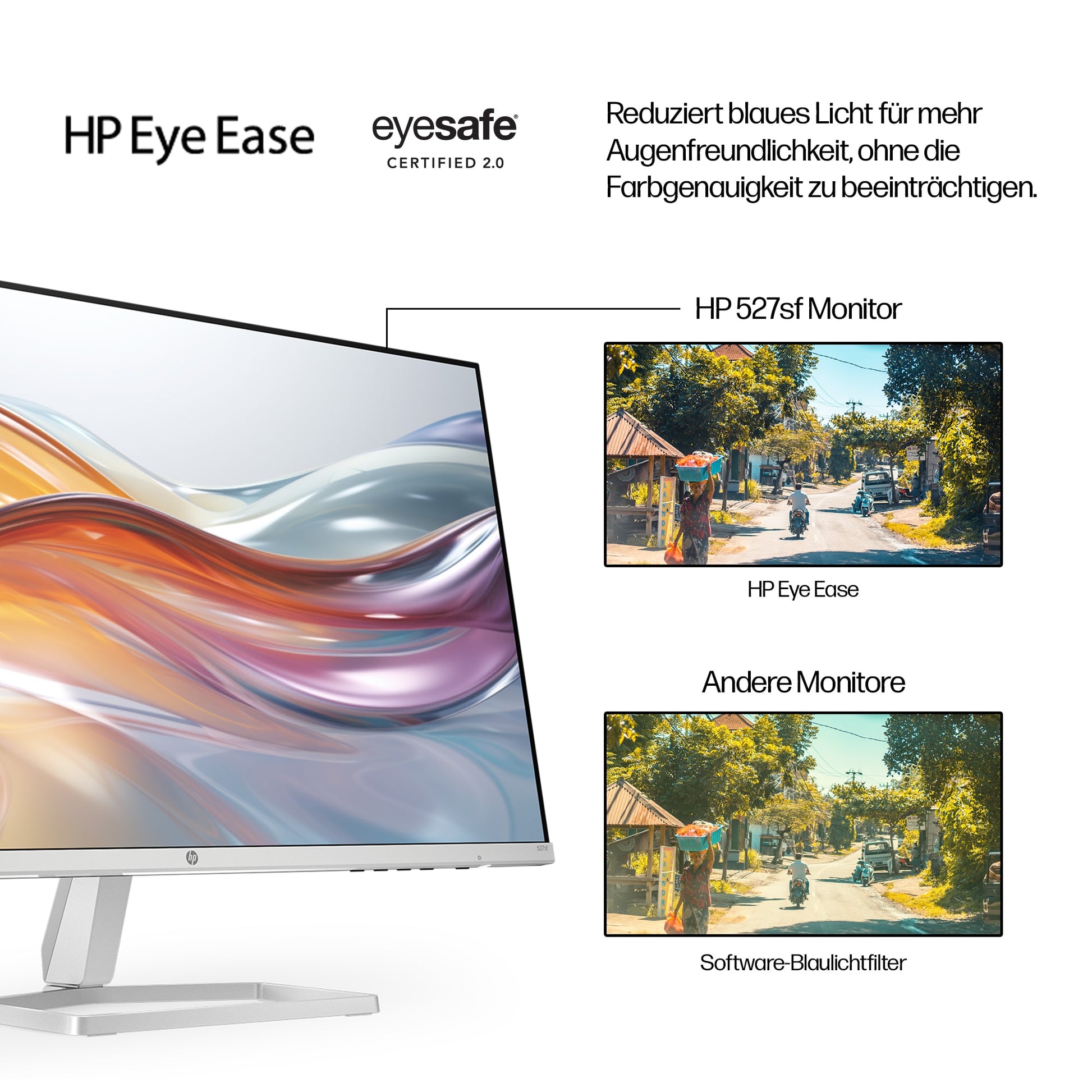 HP Serie 5 – Monitor, 27", 1920 × 1080 (Full HD), LCD, Silber