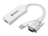 Sandberg VGA + Audio auf HDMI Adapter