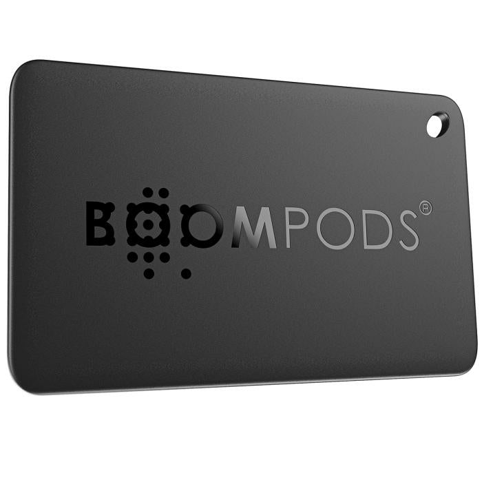 Boompods Tag & Card Bundle Pack – Bluetooth-Tracker – für Apple Wo ist? – IPX7 – 2er Pack – Schwarz