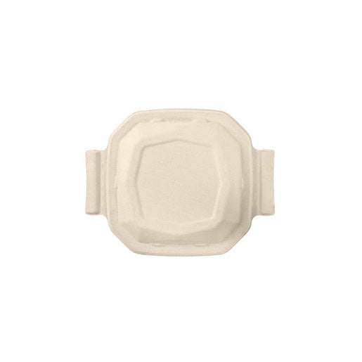 Duni Deckel Octabagasse für Octabagasse-Box 650/900 ml, Bagasse (Zuckerrohr), braun – 242 × 188 mm