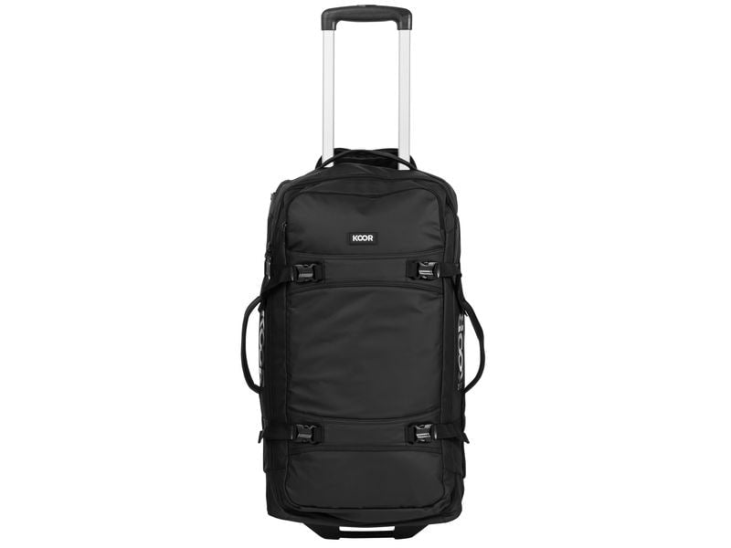KOOR Trolley JIIBS 70 – 70 l, Weichschale, 2 Rollen, Schwarz, 36 × 63 × 27 cm
