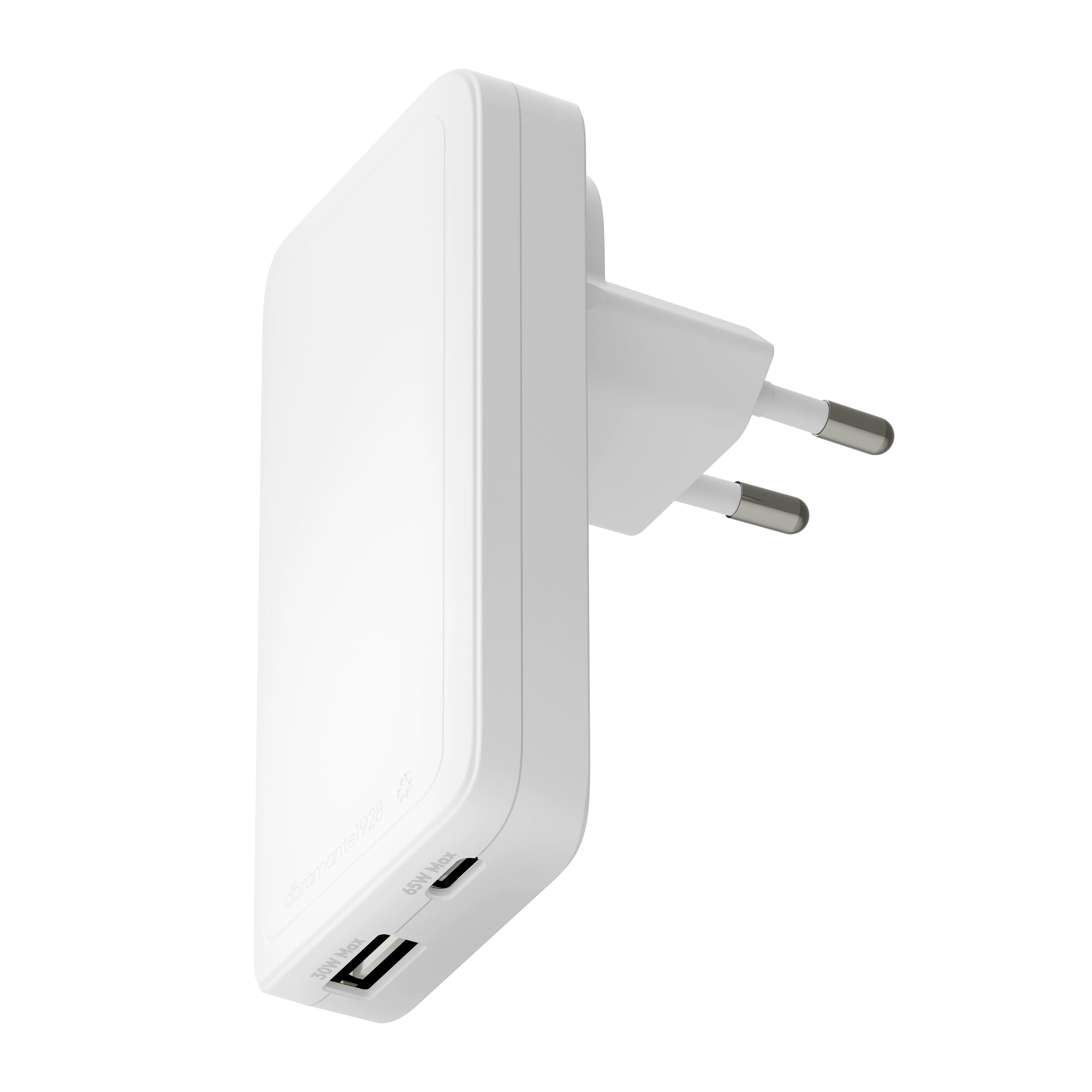 dbramante1928 CHSLEUWH7200 USB-Ladegerät 65 W – USB-C×1, USB-A×1 – weiss