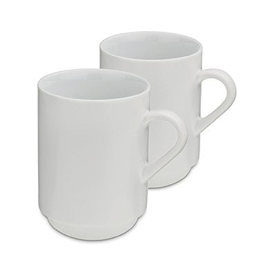 Kela Kaffeetasse – 2er Set, 300 ml, Ø 7,5 cm, Keramik, Weiss