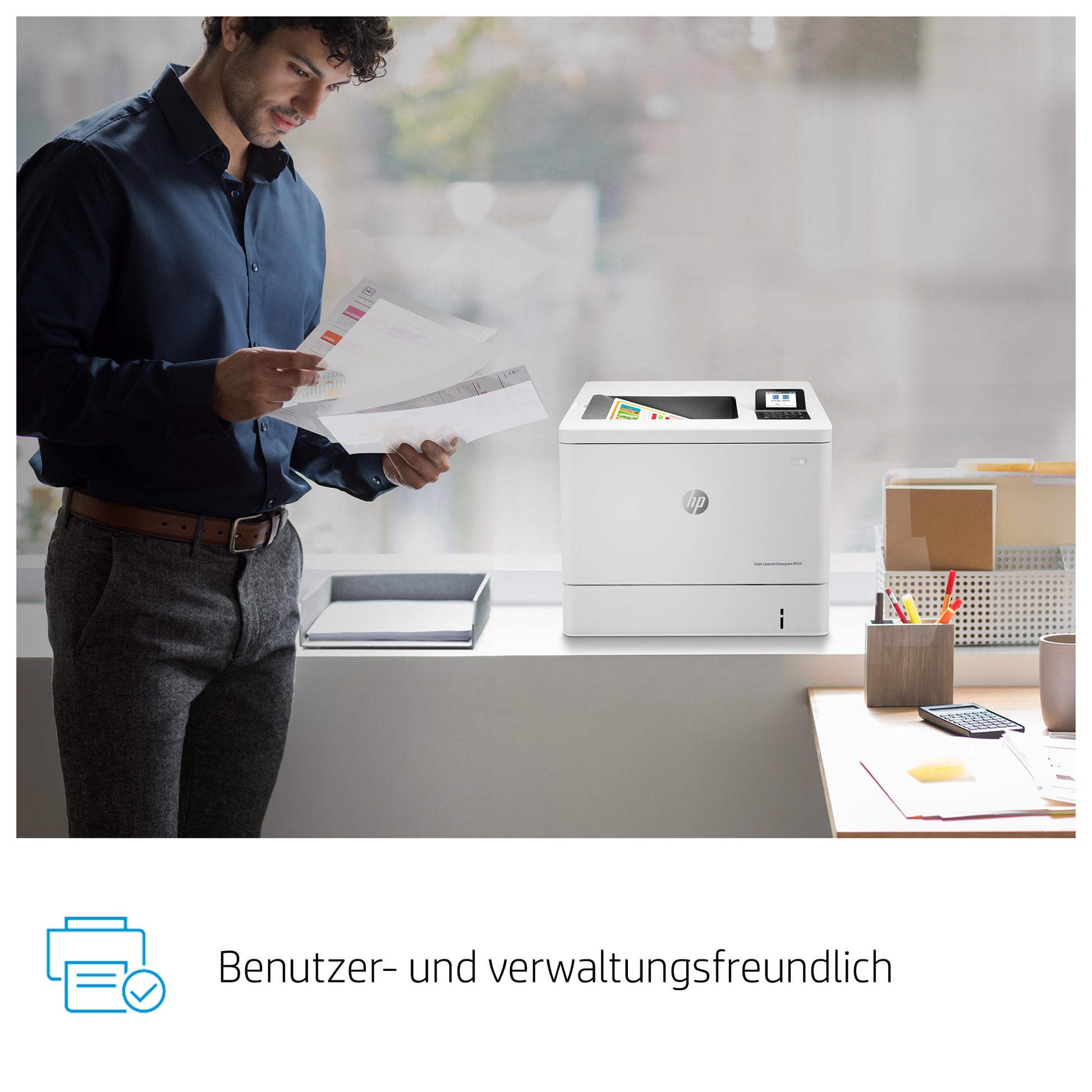 HP Color LaserJet Enterprise M554dn – A4, Farbe, Duplex, 33 S./Min., 1200 × 1200 dpi, LAN/USB