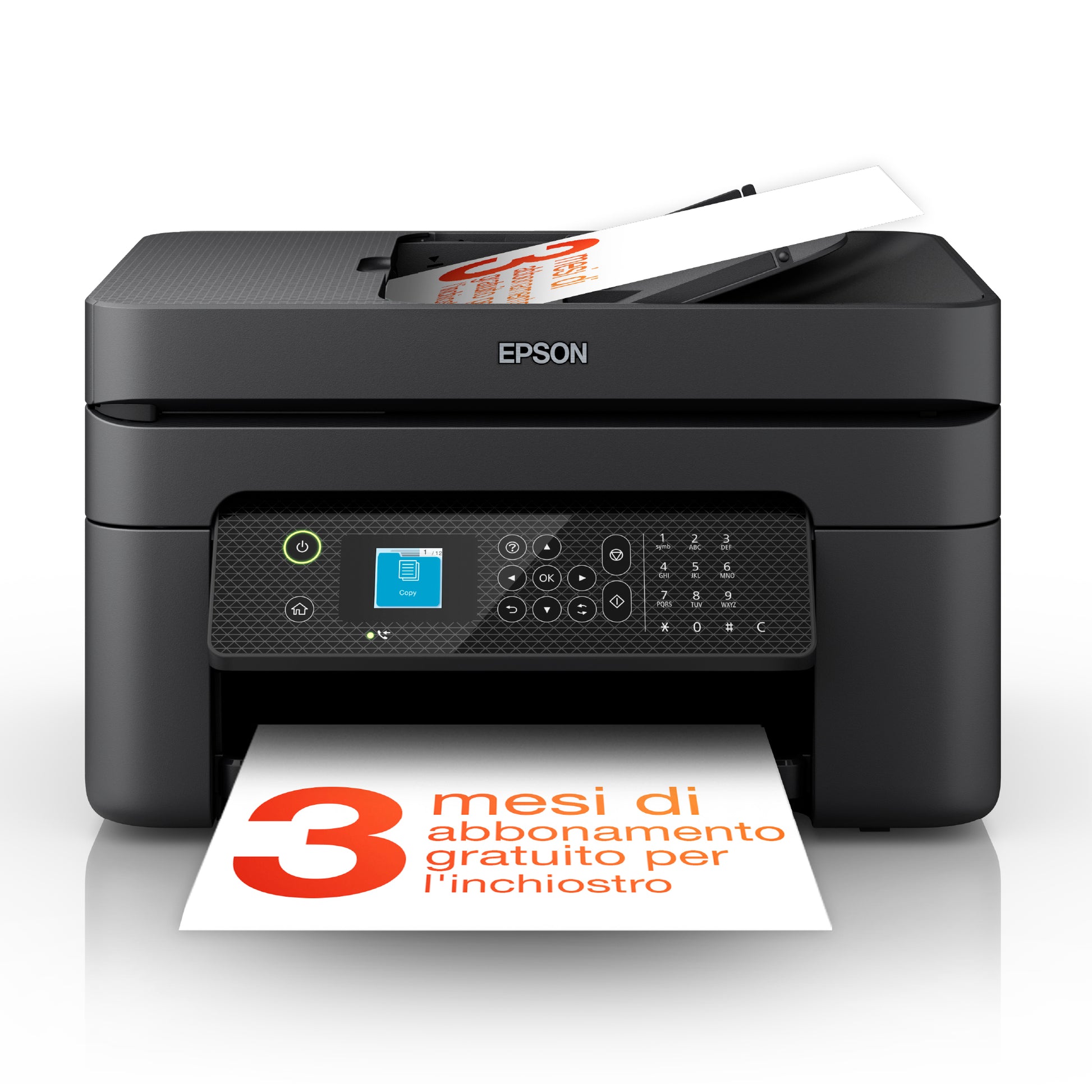 Epson WorkForce WF-2930DWF – Farbiges Tintenstrahl-MFP A4, 4-in-1 – USB/WLAN – Duplex, ADF – 33 Seiten/Min S/W