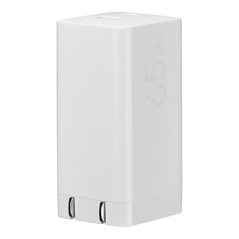 ASUS AC65-05 USB-Ladegerät 65 W – USB-C×2 – PD 3.0, PPS, QC 4, GaN – EU-Stecker (Typ C), 1,5 m Kabel – Weiss