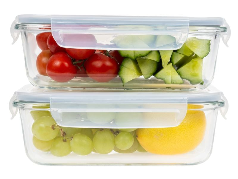 Furber. Furber – Vorratsdose 1 l, 15 × 20,7 × 4,7 cm, Glas, Transparent, 2er-Set
