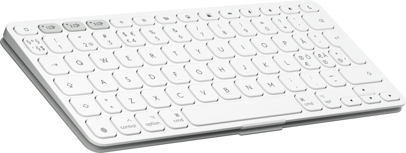 Logitech Keys-To-Go 2 – Tastatur, kabellos (Bluetooth), Weiss – für Windows, macOS & Android u. a.