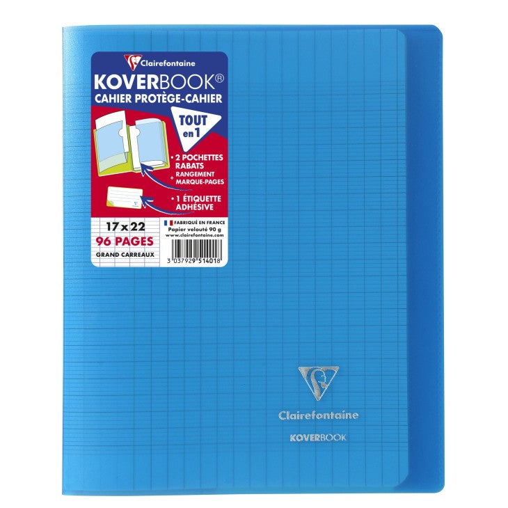 Clairefontaine Notizheft – 170 × 220 mm – 48 Blatt – 90 g/m² – Softcover, Einstecktasche, gemustert, PEFC