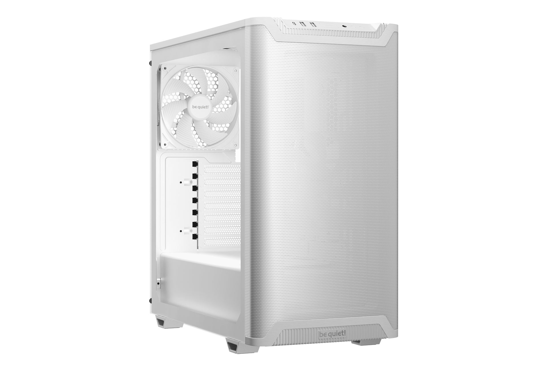 be quiet! be quiet Pure Base 501 – PC-Gehäuse – Midi-Tower, Seitenfenster, ATX, micro ATX, Mini-ITX, 7 Slots, Weiss