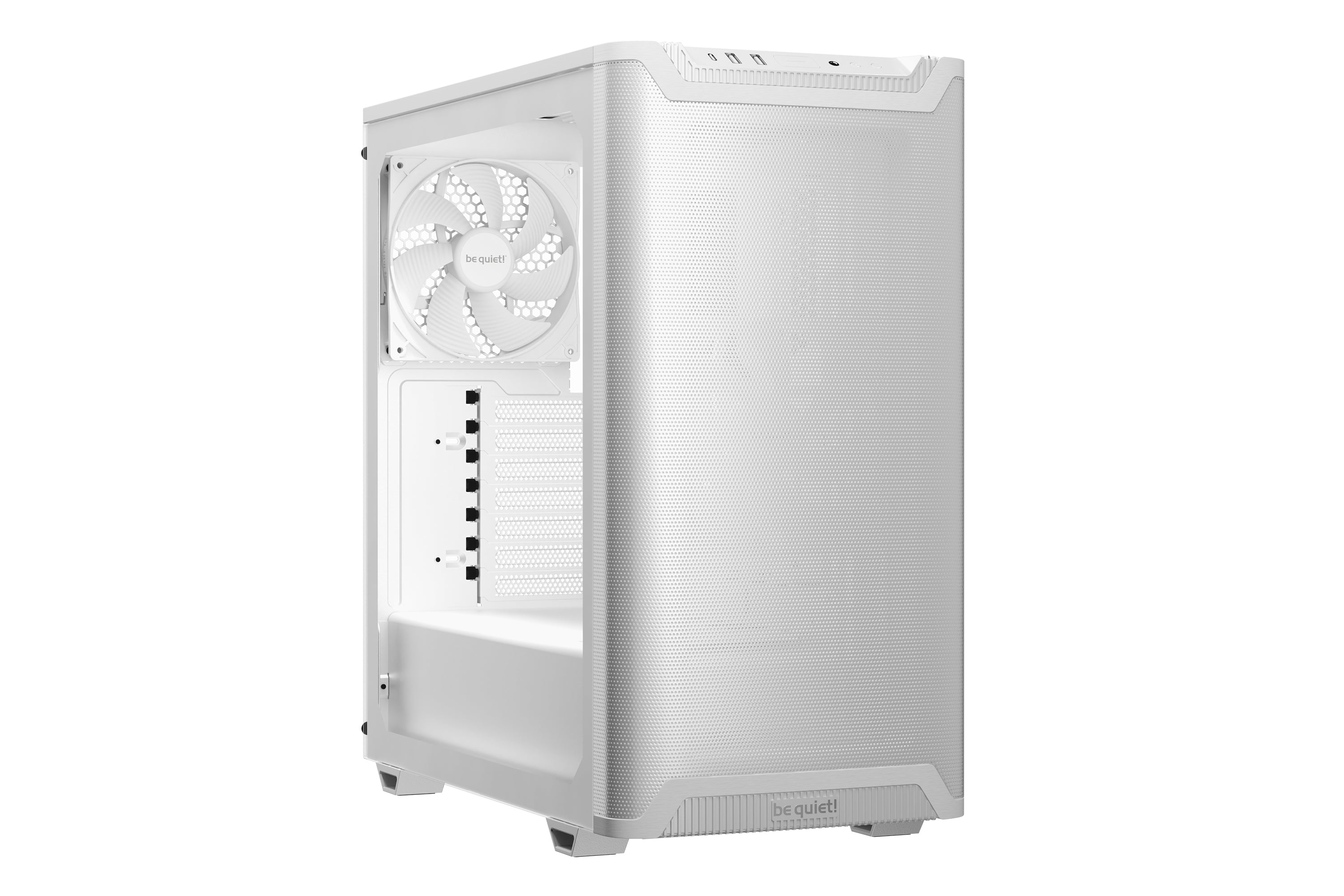 be quiet! be quiet Pure Base 501 – PC-Gehäuse – Midi-Tower, Seitenfenster, ATX, micro ATX, Mini-ITX, 7 Slots, Weiss