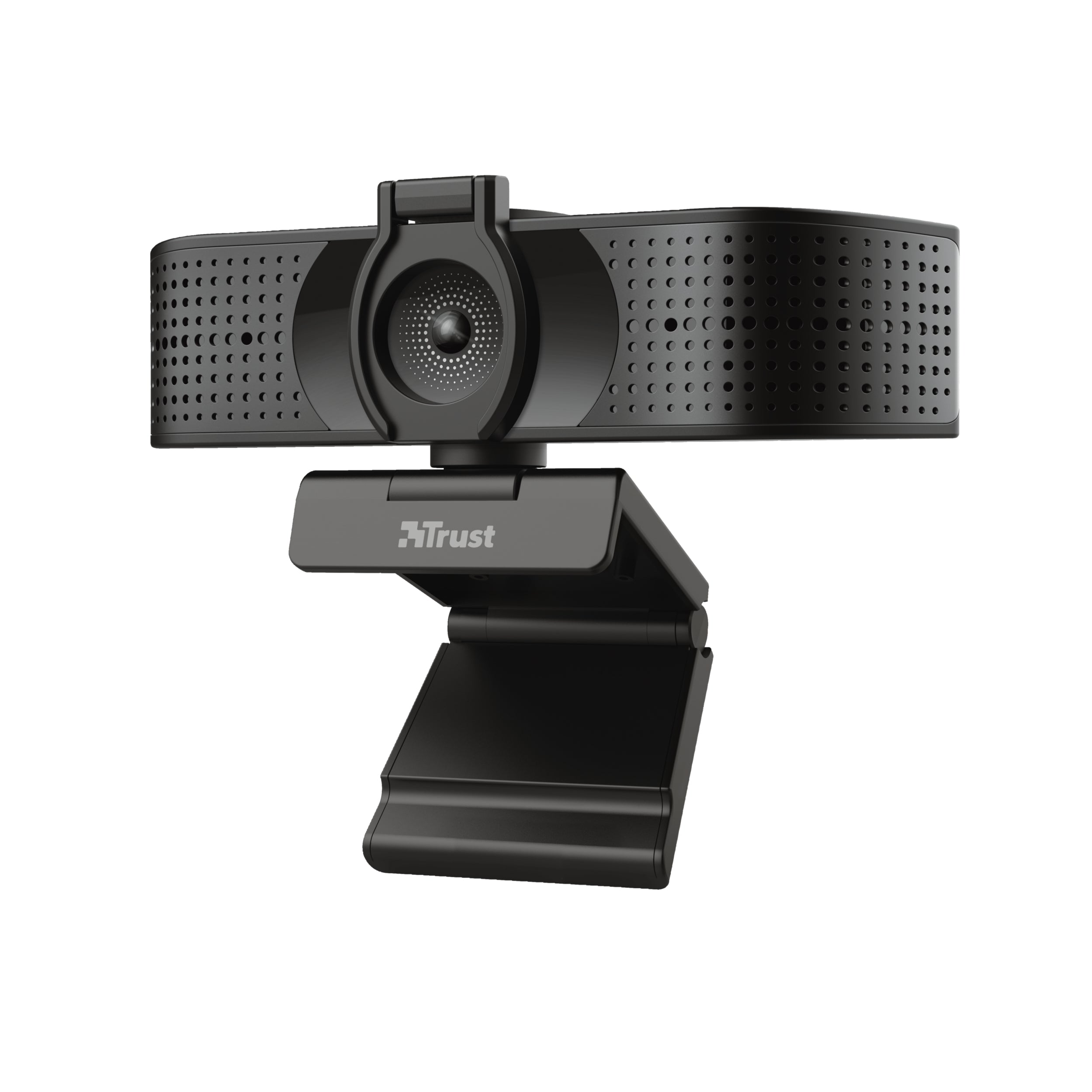 Trust Teza – Webcam – 4K, bis 30 fps, USB 2.0, Stereo-Mikrofon, Autofokus, Privacy-Shutter, 74° FOV, Schwarz