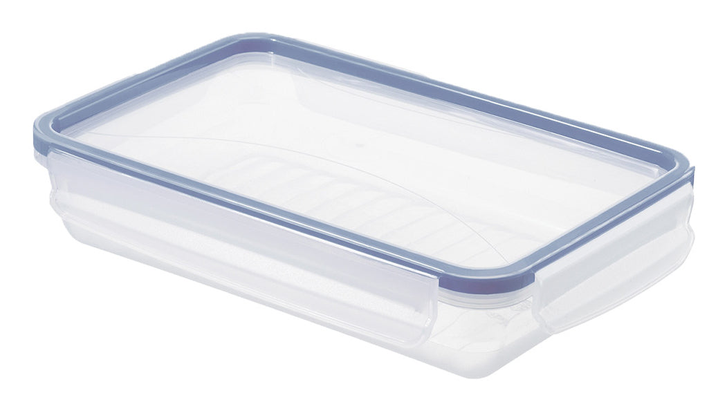Rotho Kühlschrankdose Clic & Lock – 1 l – rechteckig – 23,9 × 5 × 16 cm – Kunststoff – transparent