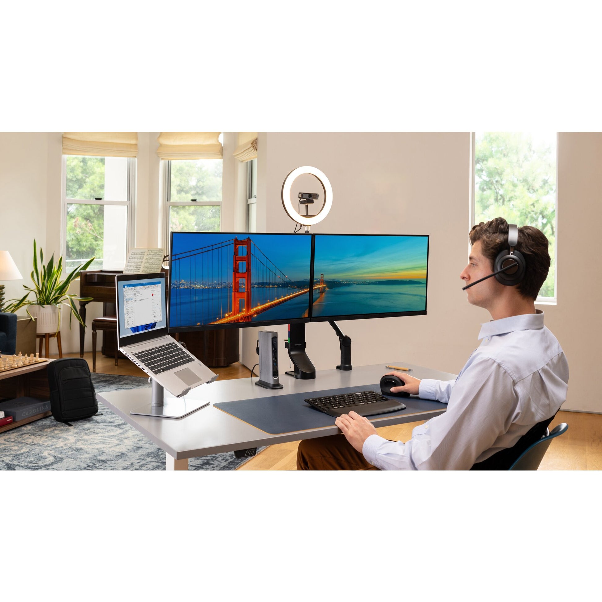 Kensington Laptop-Ständer – bis 16", bis 8 kg Traglast, faltbar – Silber