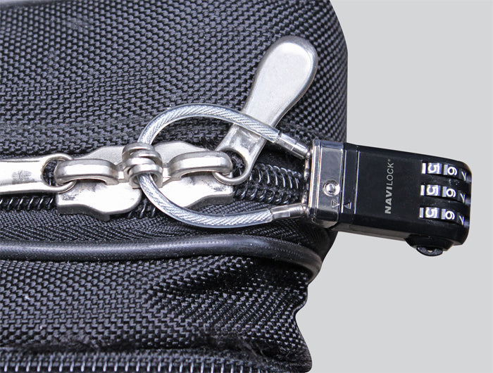 Navilock Gepäckkombinationsschloss – USB, Zahlenschloss – für alle Marken – Schwarz, Plastik