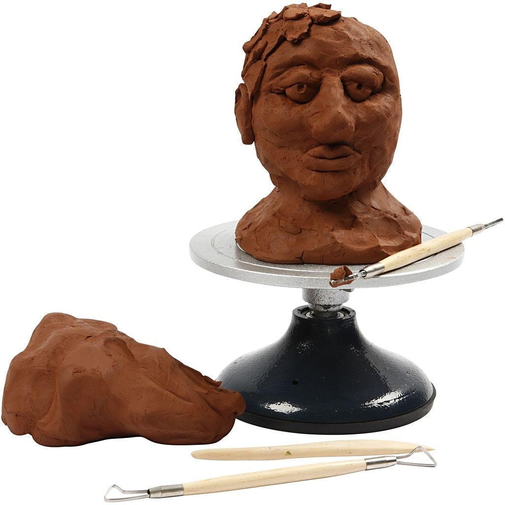 Creativ Company Töpferscheibe 10300 – 1 Stück, Eisen, Gummi, Stahl