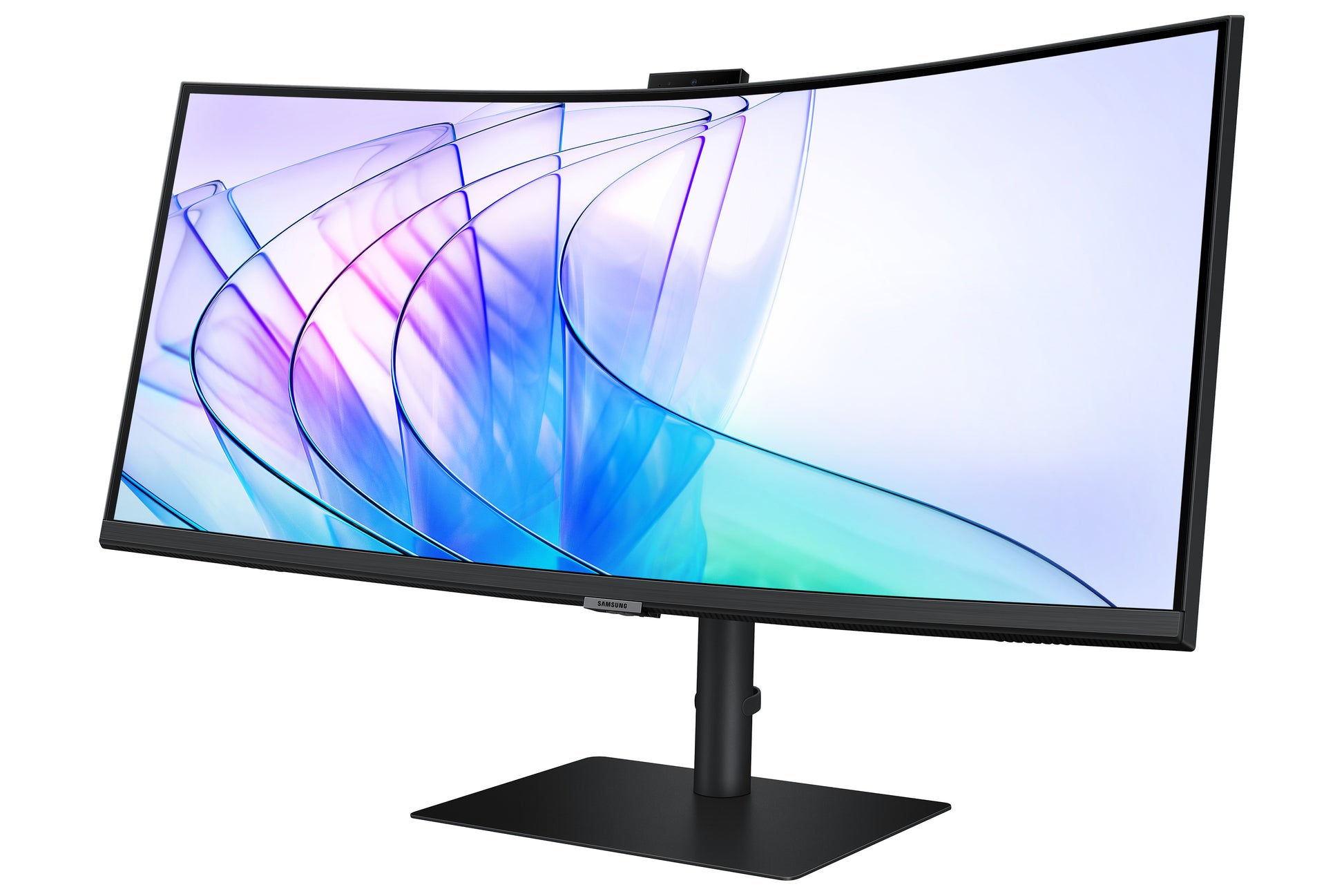 Samsung S65Vc – 34" Curved, 3440 × 1440 (UWQHD), VA, 100 Hz, USB‑C 90 W, Webcam, KVM, LAN