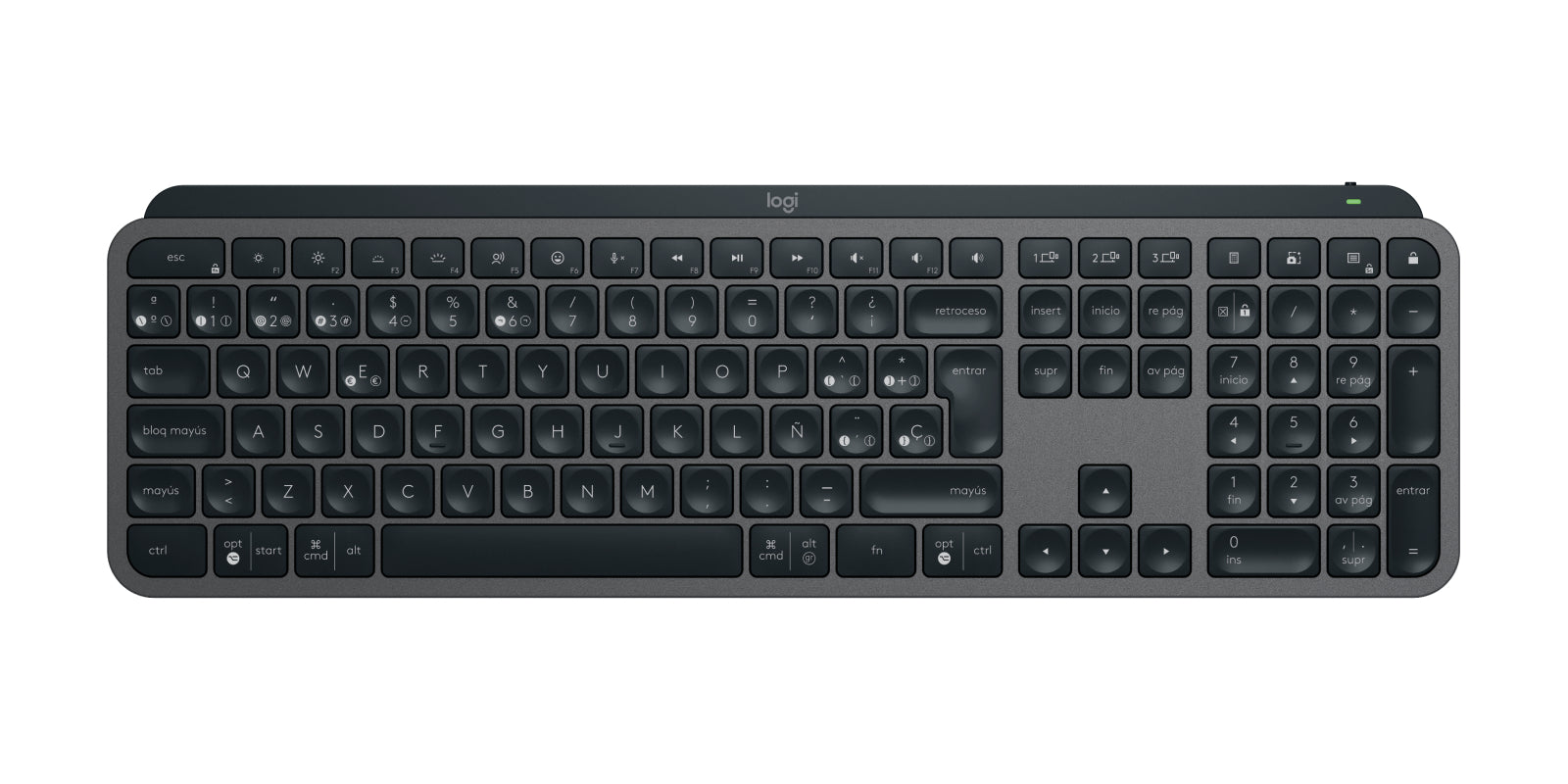 Logitech MX Keys Combo für Business Gen 2 – Tastatur, ES-Layout (ES), Graphit