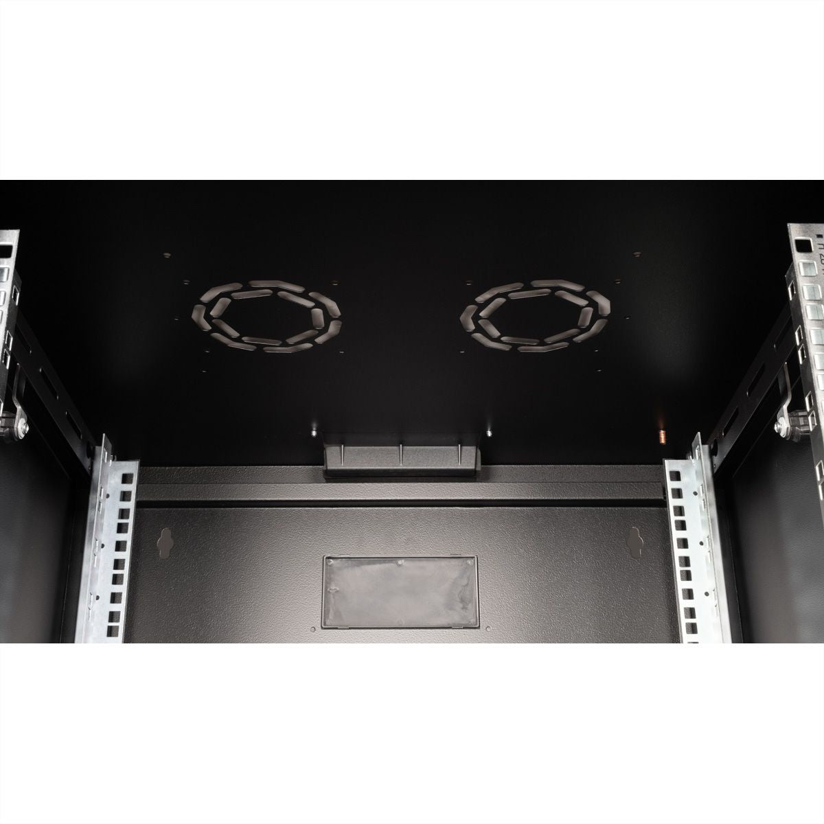 ROLINE Pro 7 HE – 19" Wandverteiler 7U, IP20, abschliessbar, 600 × 600 × 418 mm, schwarz, Stahl