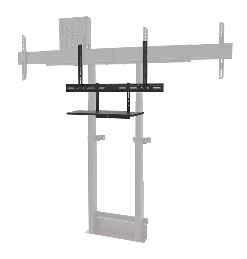 Neomounts AV40-500BL – Medienbox für Displays 43,0–109,8", VESA 200×200–800×600 mm, Traglast 5,5 kg, Schwarz