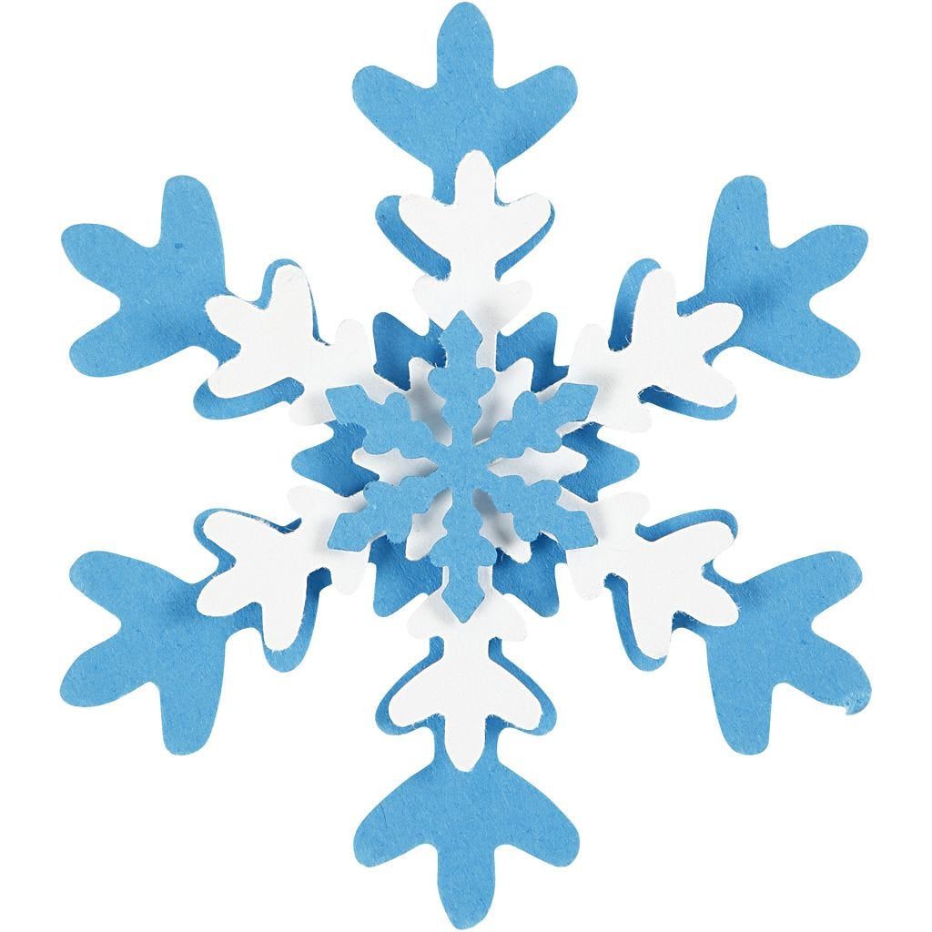 Creativ Company Ausstechförmchen – Schneeflocken – 3 Stück – Ø 75 mm – Schwarz/Grau – für Papier