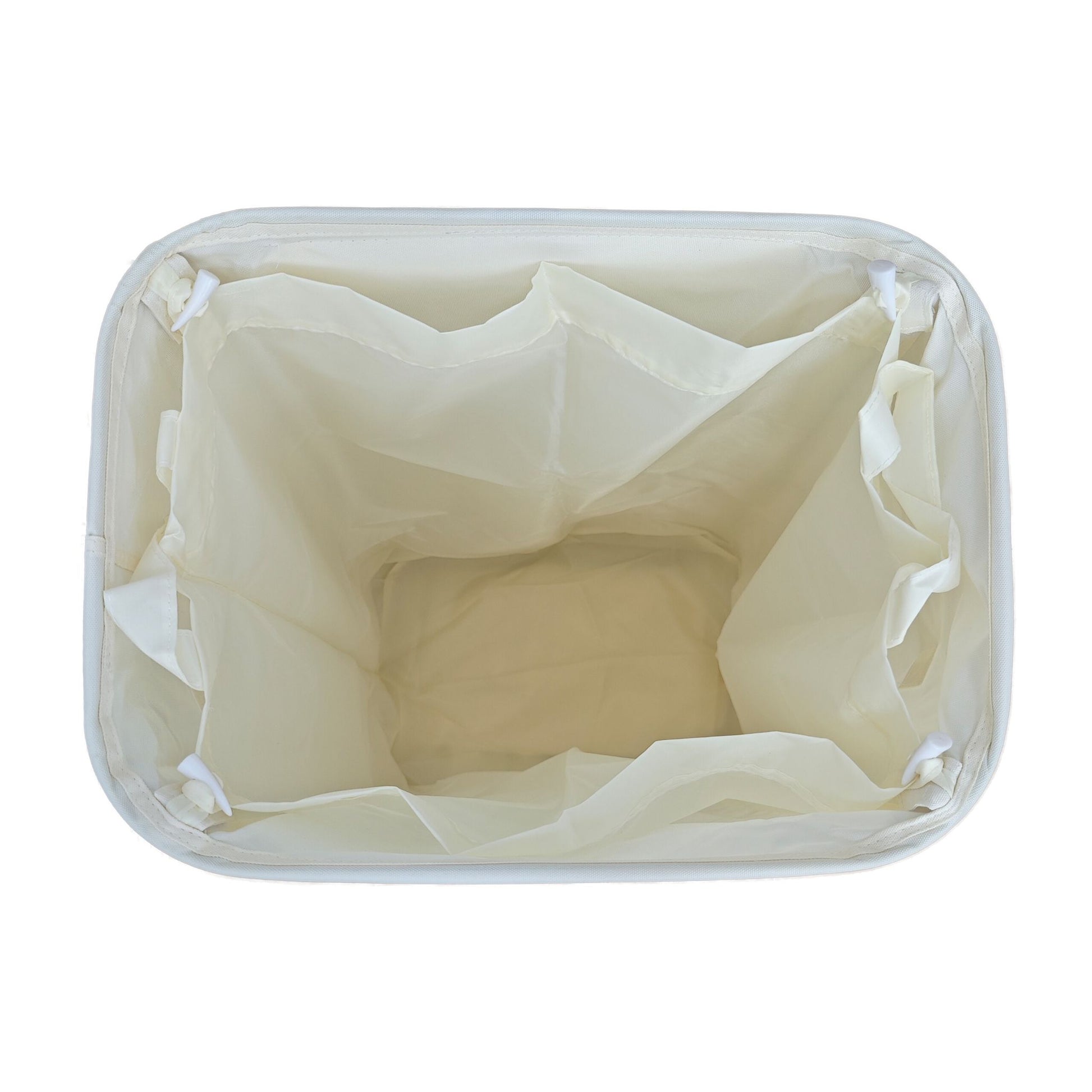 Relaxdays Recyclingbox – 100 l – Polyester (PES), rechteckig – Beige