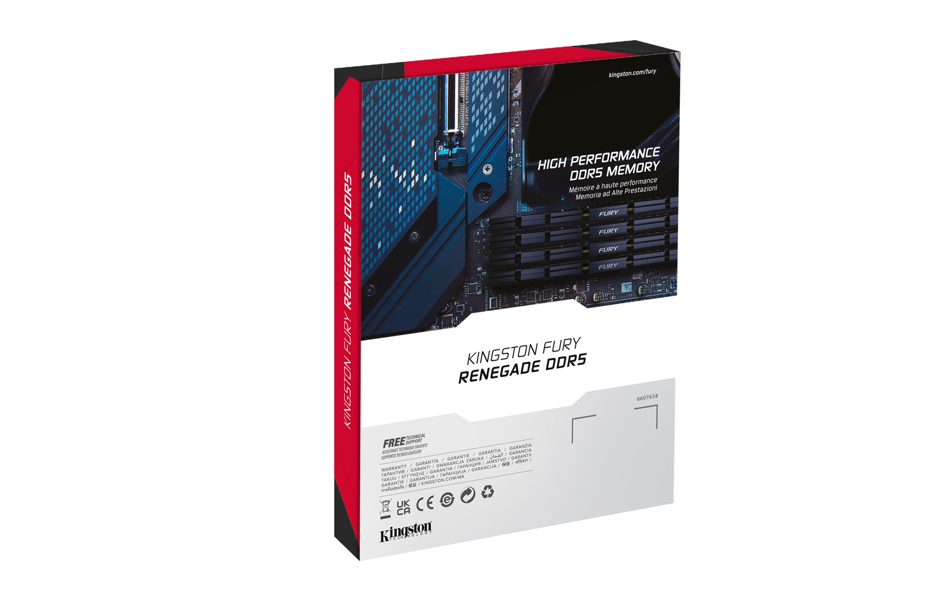 Kingston Technology Kingston FURY Renegade Silver XMP DIMM 32 GB DDR5 6400 MT/s CL32, 288-polig – für PC, Kühlkörper
