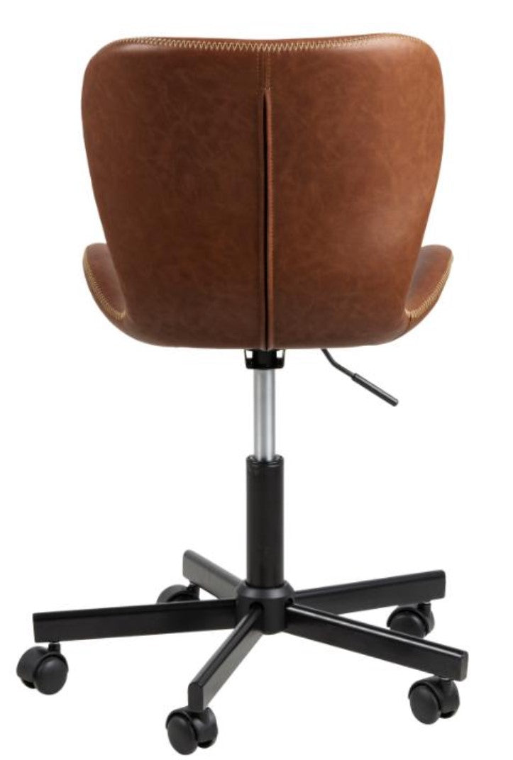 Actona AC Design Bürostuhl Batilda – braun, Kunstleder
