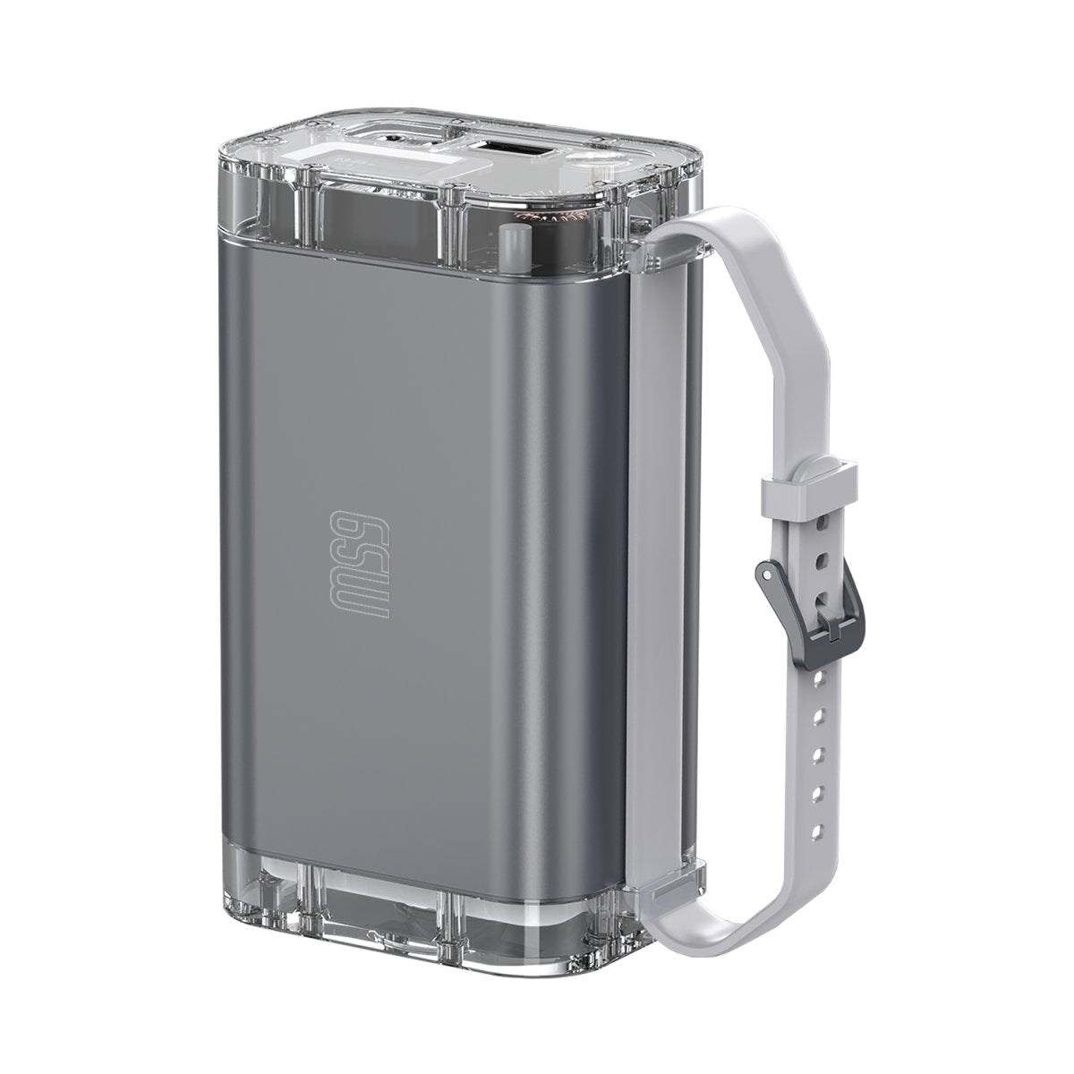 4smarts Powerbank 26800 mAh, PD 65 W, 2× USB-C, Durchgangsladung, Grau