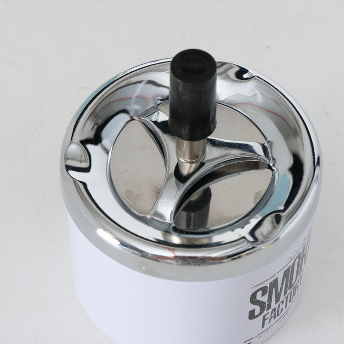 Boltze Aschenbecher Factory – schwarz – Ø 9 cm × 12 cm – Edelstahl – 1 Stk