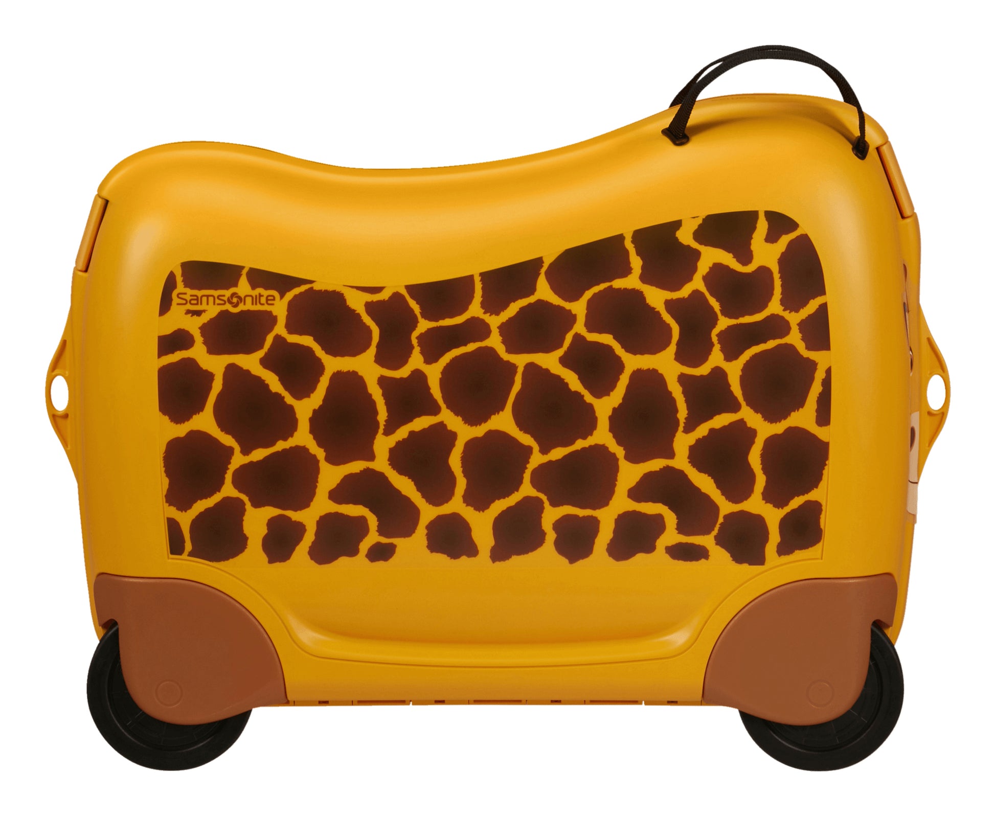 Samsonite Ride-on-Kindertrolley Dream2Go Rider Handgepäck – 30 l, 4 Rollen, Giraffenmuster, 52 × 38 × 21 cm
