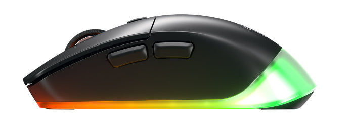 CHERRY XTRFY M50 – Gaming-Maus – Kabellos (Bluetooth/2,4 GHz), 12000 DPI, rechts, Schwarz