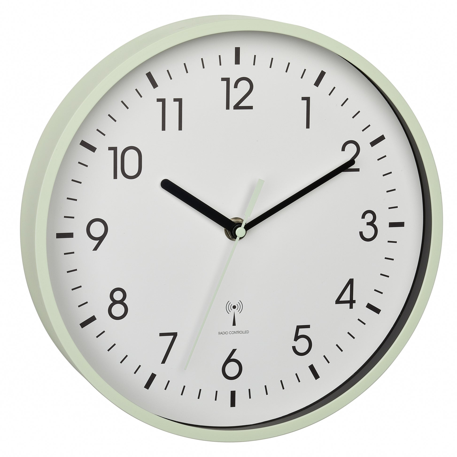 TFA-Dostmann TFA Dostmann Wanduhr – Funk, analog, Ø 24,5 cm, Mint