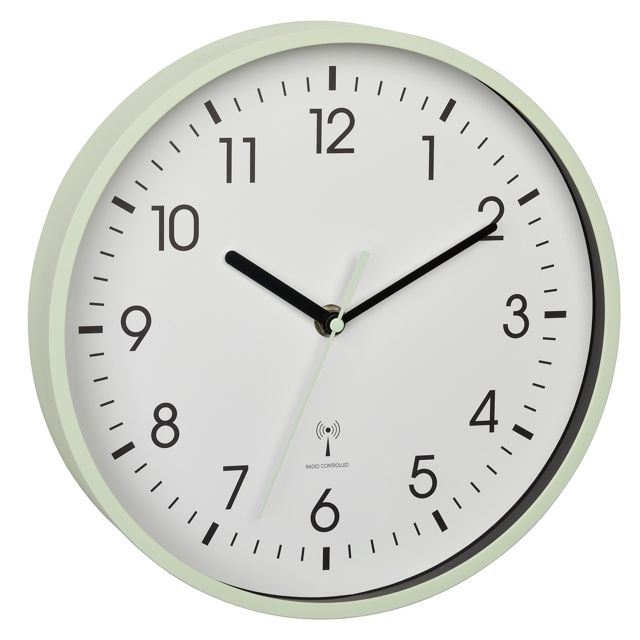 TFA-Dostmann TFA Dostmann Wanduhr – Funk, analog, Ø 24,5 cm, Mint