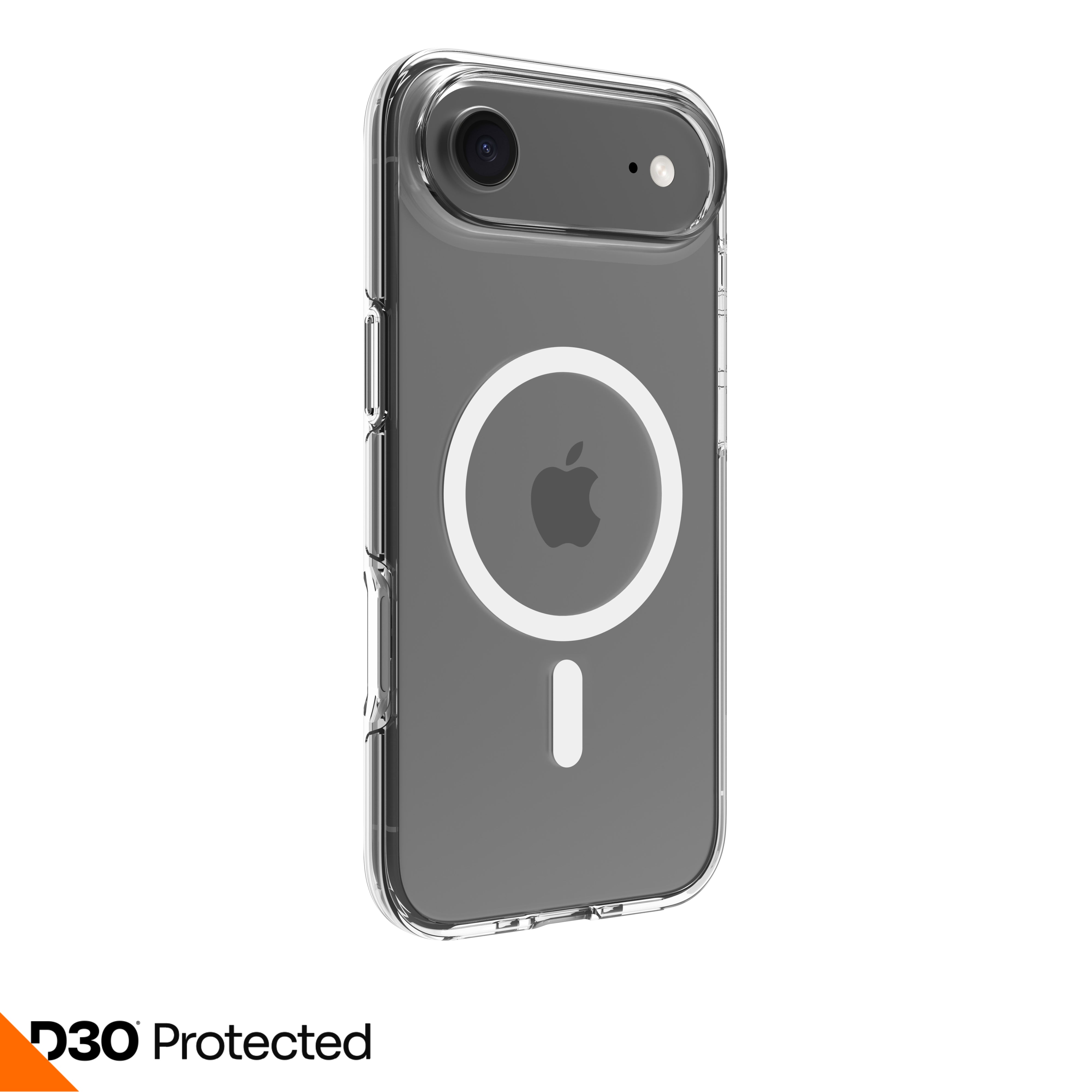 dbramante1928 Iceland Ultra D3O MS Backcover – für Apple iPhone 17 Air, MagSafe, Kunststoff, Transparent, bis