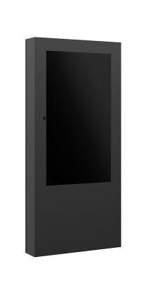 Hagor ScreenOut Kiosk OH55 – Outdoorstele, witterungs- & vandalismussicher, für Displays bis 55", Schwarz