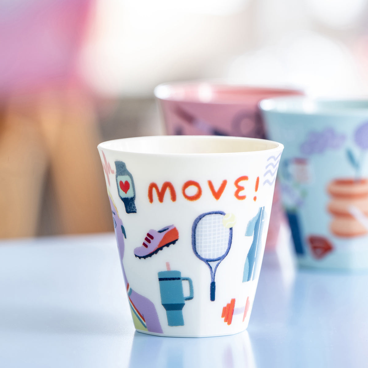 Koziol Tasse – 300 ml, H 8,9 cm, Kunststoff, Mehrfarbig, spülmaschinenfest