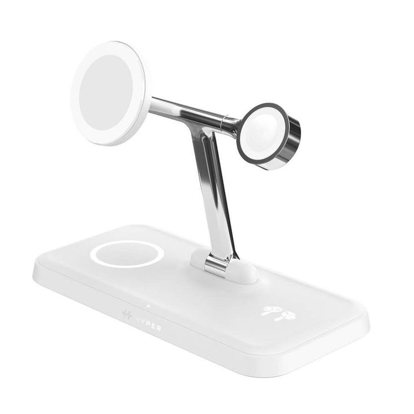 HyperJuice QI2 Ladestation – 45 W, 1× USB-C, Qi2, 4 Geräte – für Kopfhörer, Smartphone, Smartwatch