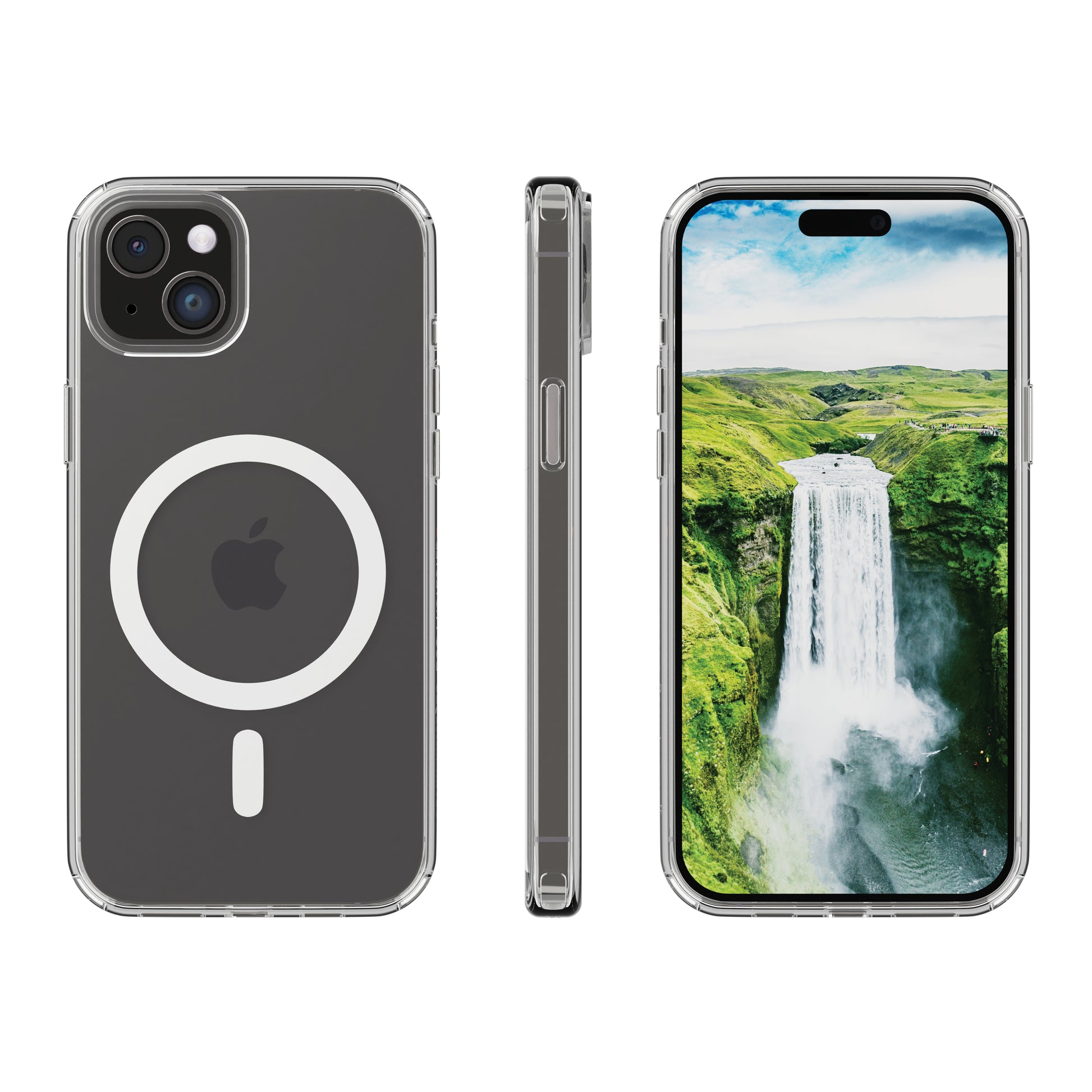 dbramante1928 Backcover Iceland – für Apple iPhone 15 Plus – transparent – MagSafe kompatibel