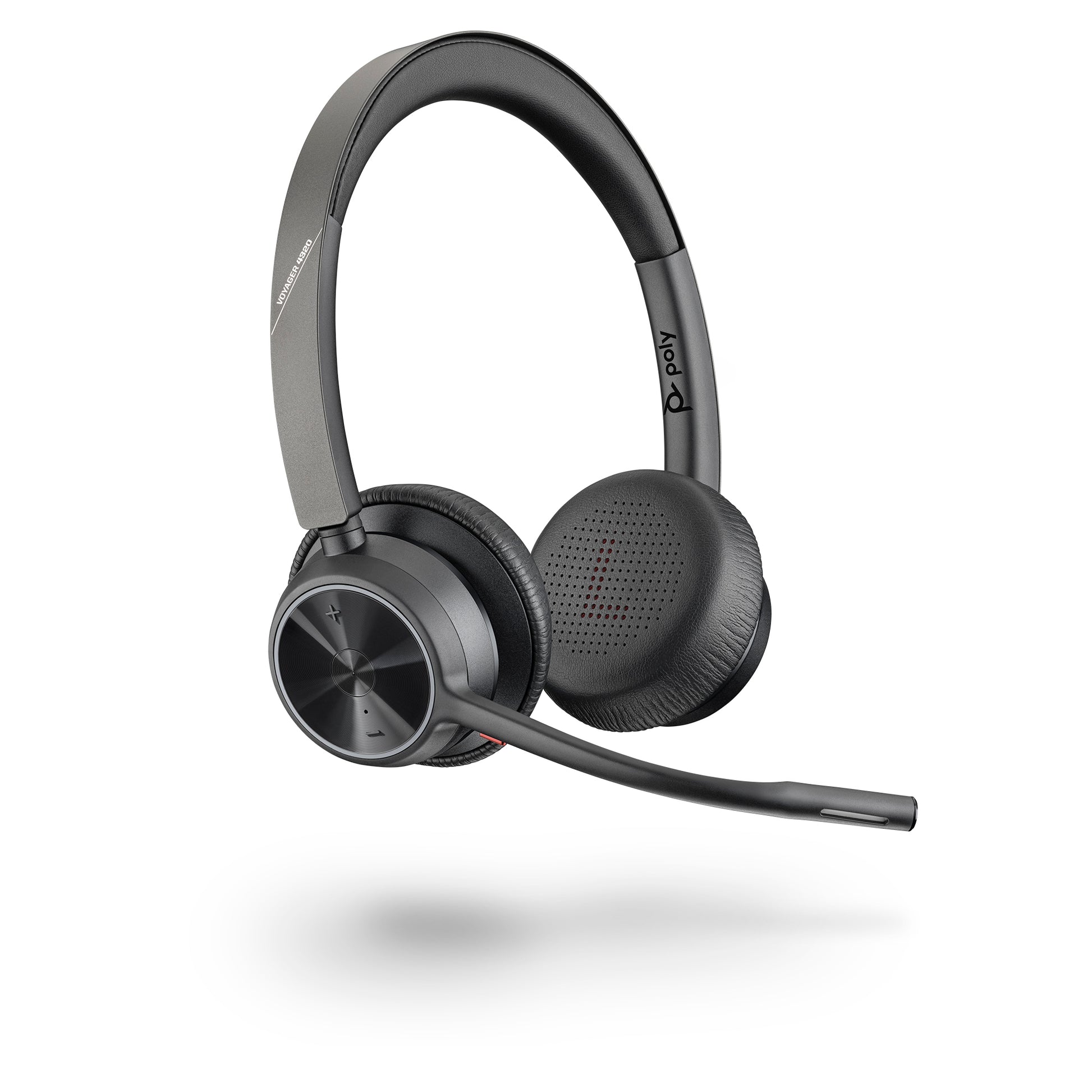Poly Voyager 4320 – Duo Headset – Bluetooth, USB-C – Boom-Mikrofon (MEMS) – Schwarz – für PC/Mac – bis 24 h