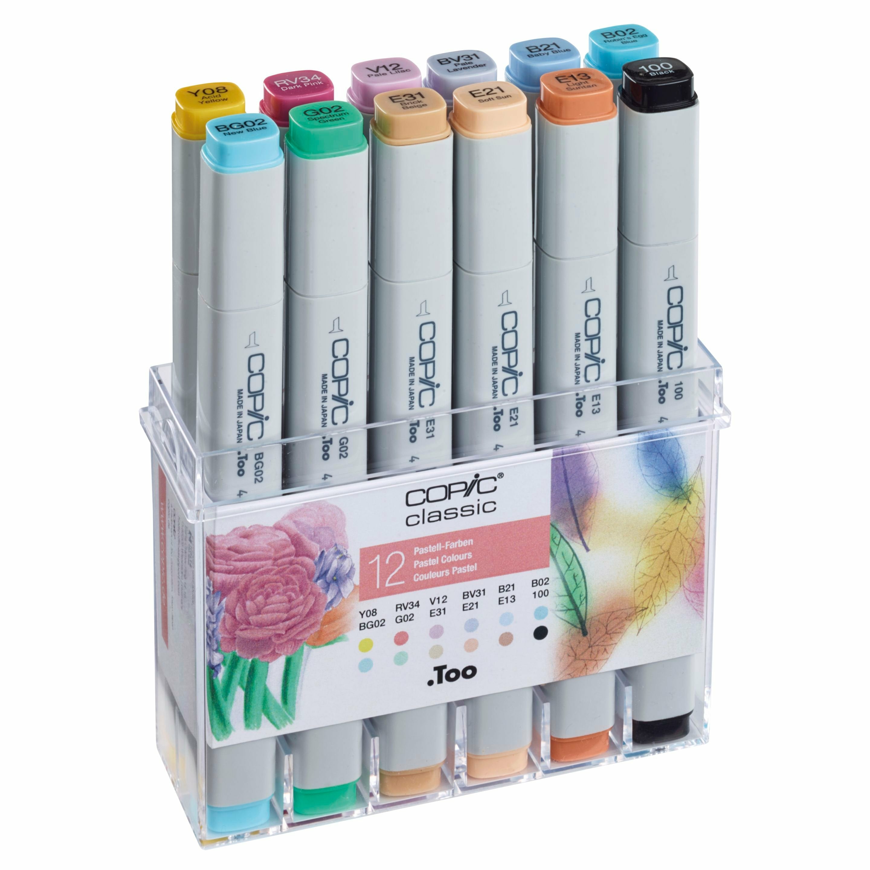 Copic Marker Classic – Pastell, 12er