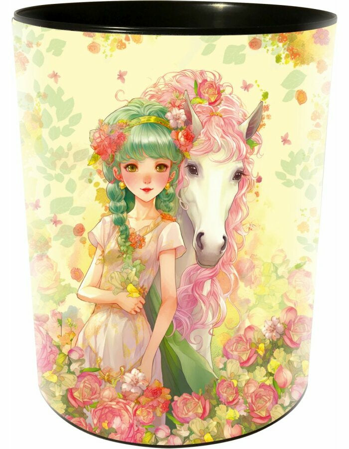 Goldbuch Papierkorb Akira – 10 l – Kunststoff, rund – gelb