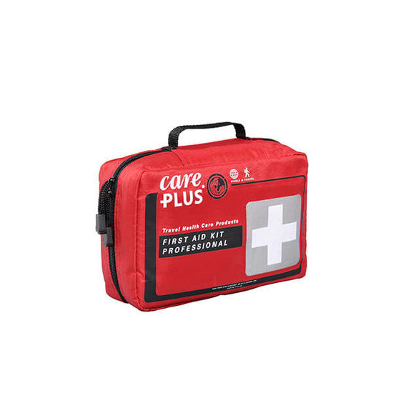 Care Plus Erste-Hilfe-Set Professional – für Reisen – Rot – 85 × 145 × 220 mm