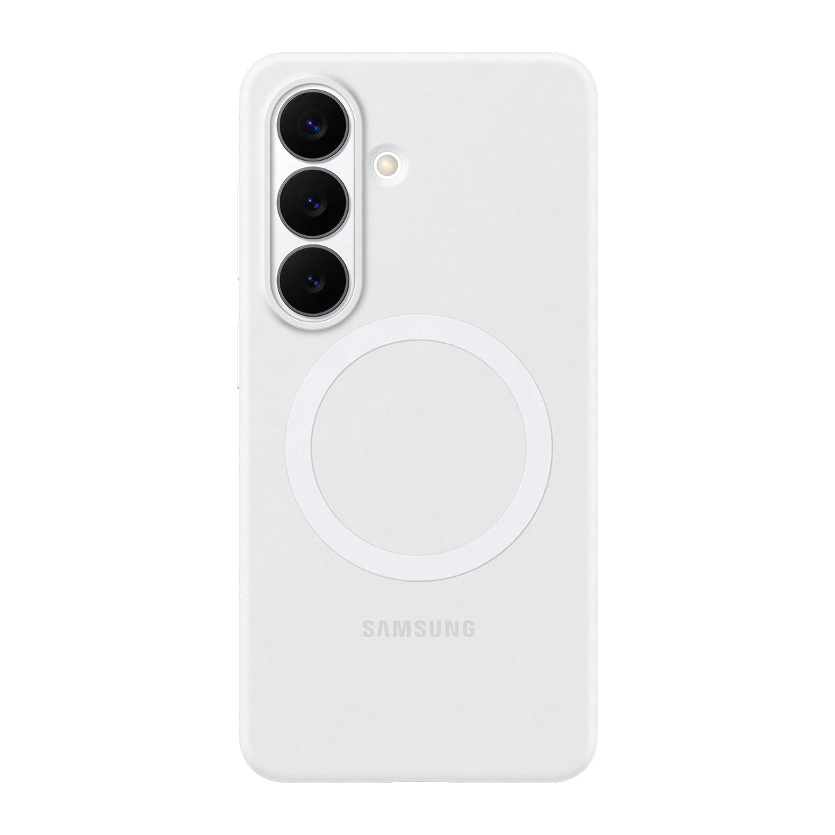 Samsung Silikon Magnet Holster für Samsung Galaxy S26, MagSafe, Silikon, Weiss