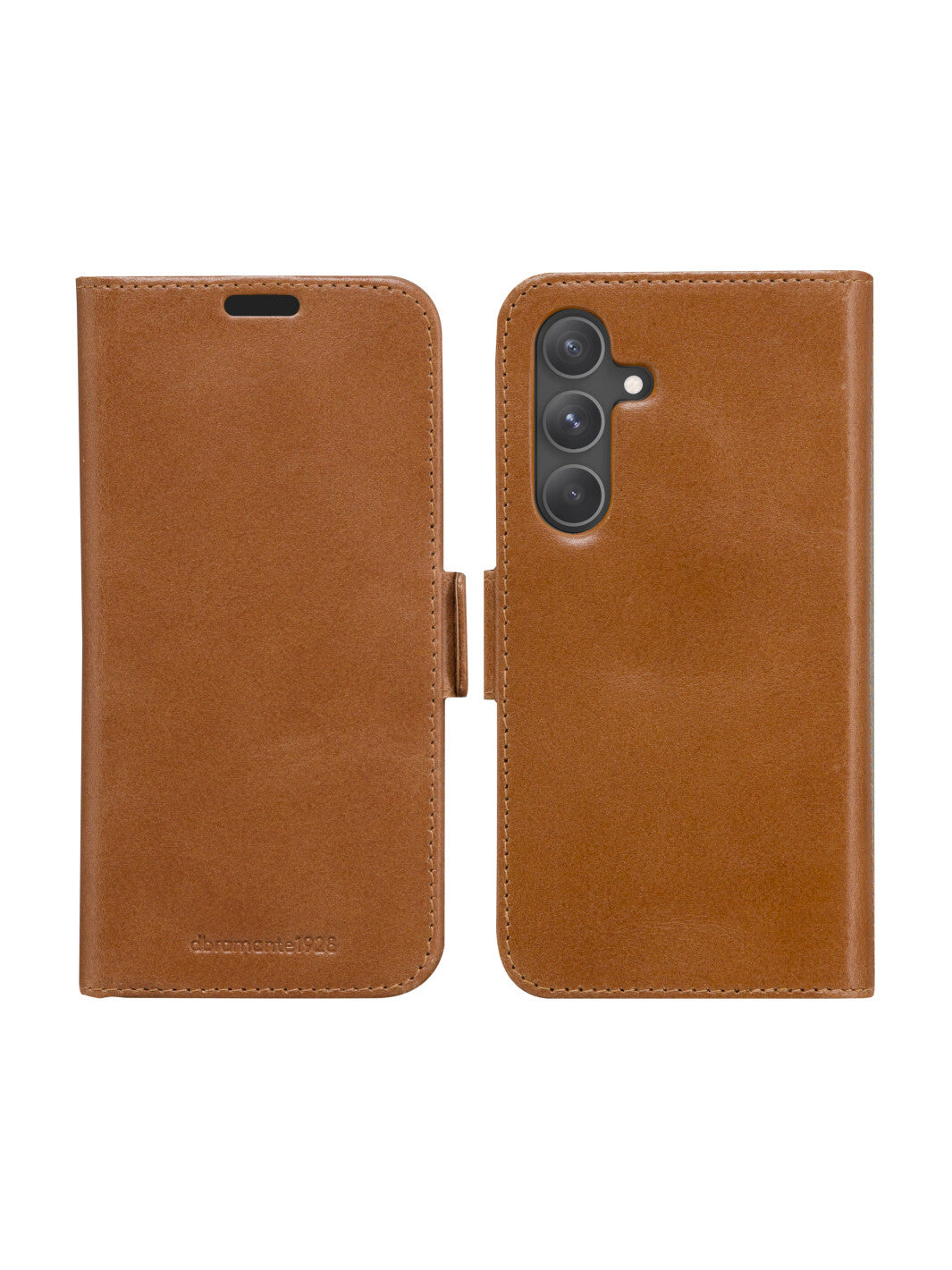 dbramante1928 Lynge Wallethülle – für Samsung Galaxy S24, 3 Kartenfächer, Leder, Beige