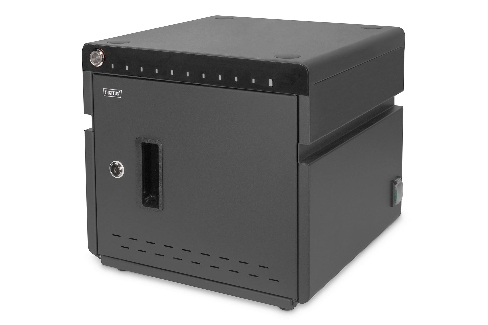 Digitus Lade-/Aufbewahrungsschrank – für 10 Geräte – USB-C, UV-C – Schwarz
