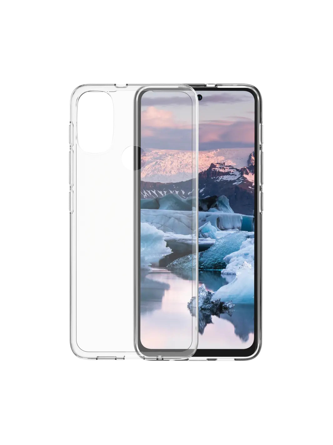 dbramante1928 Backcover – für Motorola Moto E30 Grau 5G, Recycling-Kunststoff, transparent, bis 1,2 m sturzsicher