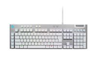 Logitech G G815 – Gaming-Tastatur – Mechanisch, RGB – USB-A kabelgebunden – QWERTY (Nordisch) – Weiss