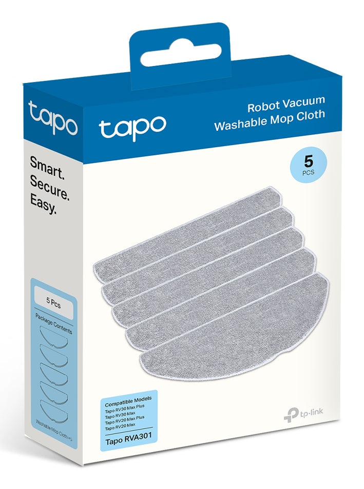 TP-Link Wischmopptuch RVA301 – 5 Stück, für Tapo RV30/RV20 und andere